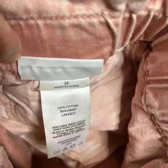 JOE'S Jeans Sz 26 The Brinkley High Waist Paperbag Waist Peach Color - Picture 8 of 9